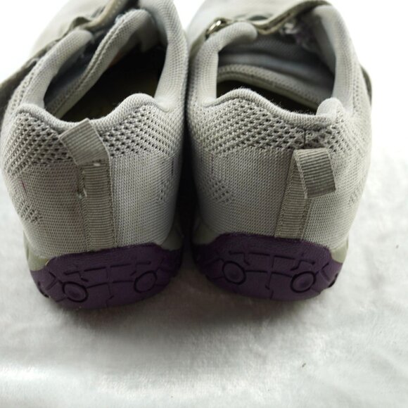 Vionic Mesh Athletic Shoes Women's Size 7 Gray Purple Grip Sole Comfort Sneakers - Picture 4 of 10